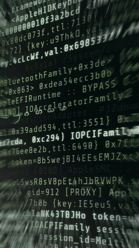 Kernel Panic error screen, crash log Stock Footage 335872407
