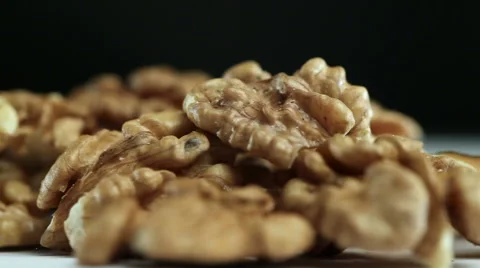 Kernels of Walnut on The Table Video stock 59946699