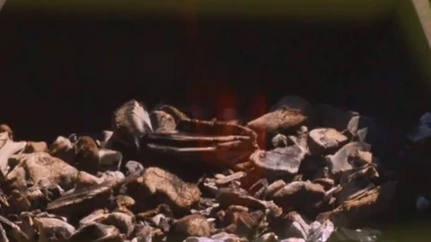 Kerosene for coal 1 Stock Footage 76364578