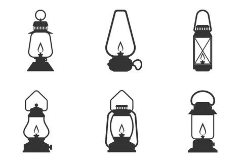 Kerosene Lamp creative icon. Simple element illustration. Kerosene Lamp conce Stock Illustration