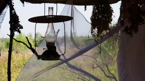 Kerosene lamp Stock Footage 83001378