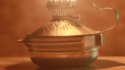 Kerosene lamp Stock Footage 97383117