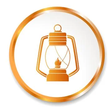 Kerosene lamp icon Stock Illustration
