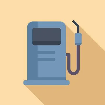 Kerosene station pump icon flat vector. Fuel energy gasoline Stock Illustration