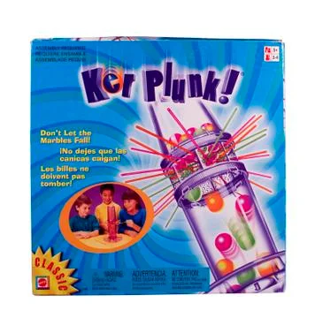 Kerplunk game box 库存照片