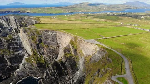 Kerry Cliffs in Ireland Stock Footage 119799032