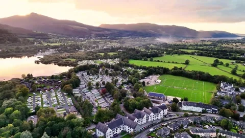 Keswick at Sunset Stock Footage 300367444