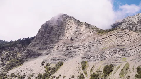 Ketama region mountain and clouds view Video stock 240398254