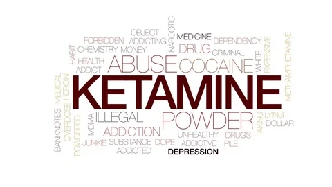 Ketamine animated word cloud, text design animation. Kinetic typography. Stock Footage 80703610
