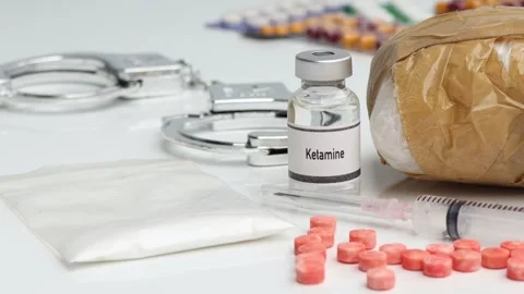 Ketamine in a vial Stock Footage 262801333