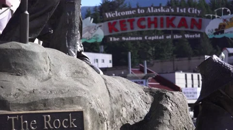 Ketchikan Cityscape, Stock Footage 53443562