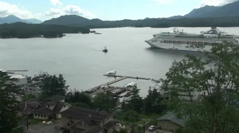 Ketchikan ,small town Stock Footage 8575209