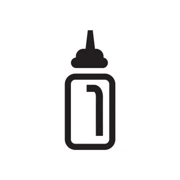 Ketchup bottle icon Stock Illustration