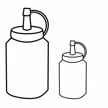 Ketchup bottle icon  Stock Illustration