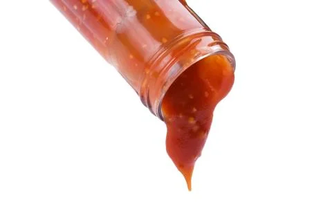 Ketchup with bottle Foto stock