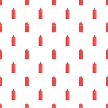 Ketchup bottle pixel art repeating pattern 스톡 일러스트