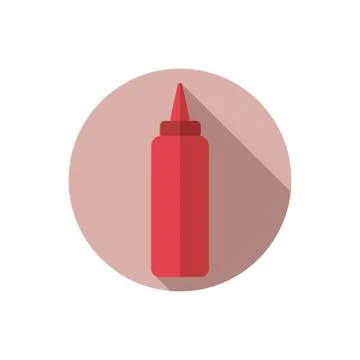 Ketchup bottle vector Stock Illustration