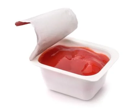 Ketchup Dip Packet Stock Photos