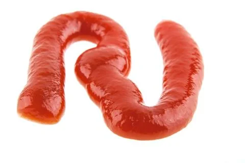 Ketchup isolated on white background Stock Photos