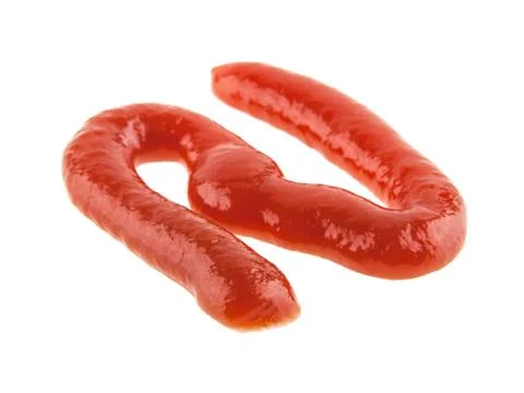 Ketchup isolated on white background Stock Photos