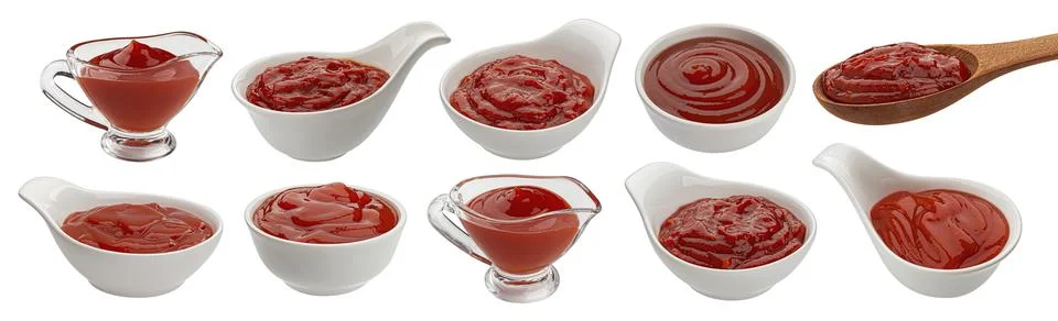 Ketchup isolated on white background Stock Photos
