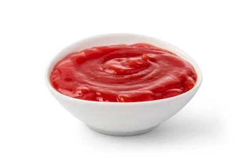 Ketchup isolated on white Stock Photos