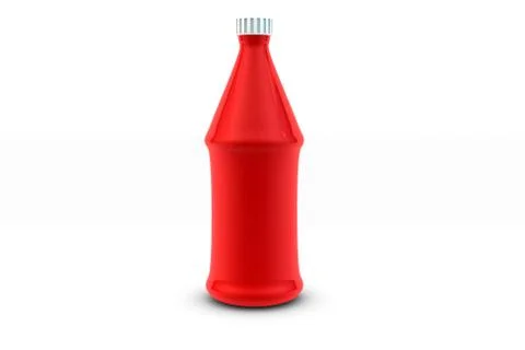 Ketchup plastic bottle Stock Illustration