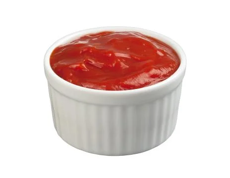 Ketchup ramekin isolated Foto stock