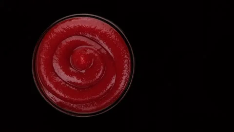 Ketchup sauce isolated on background, rotating. 4K UHD video Stock-Footage 158438669