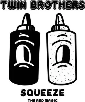 Ketchup slogan hand drawn Vector design Stock Illustration
