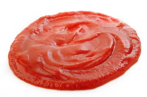 Ketchup on white Stock Photos