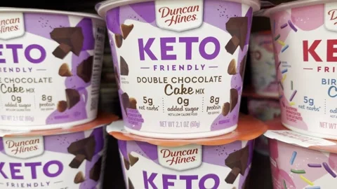 Keto brands in bakery Stock Footage 156664553