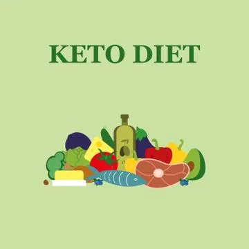 Keto diet 3 Stock Illustration