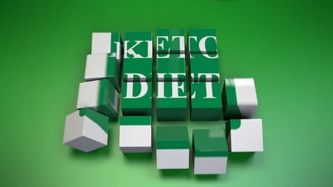 Keto diet-Cube Assembly Stock Footage 124084349