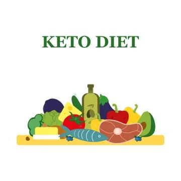Keto diet Stock Illustration