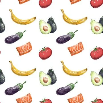 Keto illustration pattern Stock Illustration