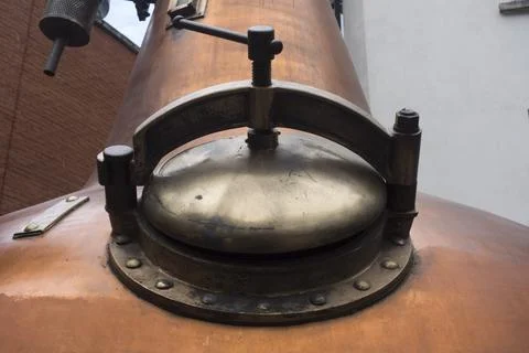 Kettle in a beer brewery Stock Photos