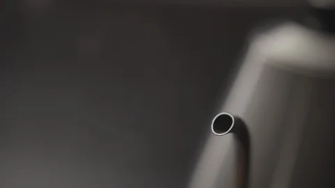 A kettle begining to steam Stock Footage 109500503