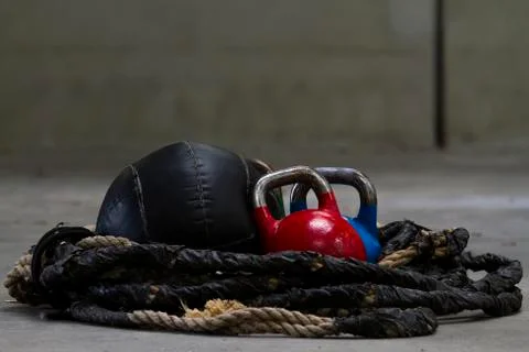 Kettle bells Stock Photos