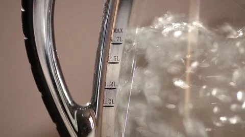 Kettle is boiling (close-up) Stock Footage 98121819