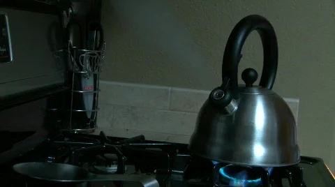 Kettle Boiling Stock Footage 484008