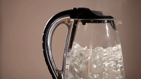 Kettle is boiling Stock Footage 98121811