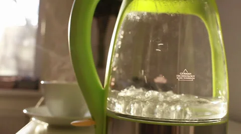 Kettle with boiling water Stock Footage 29668249