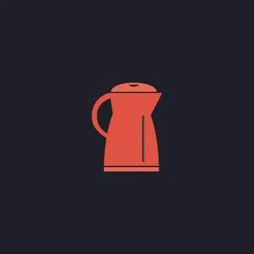 Kettle computer symbol Stock Illustration