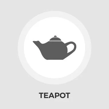 Kettle flat icon Stock Illustration