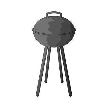 Kettle grill illustration Stock Illustration