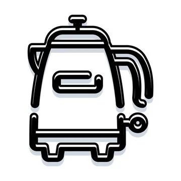 Kettle icon electric tea coffee maker Stock Illustration