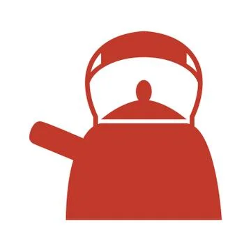 Kettle icon on white background. Stock Illustration