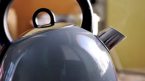 A kettle in a kitchen. Stock Footage 95725964