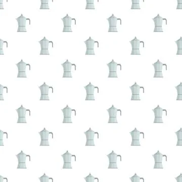 Kettle pattern seamless vector Stock Illustration